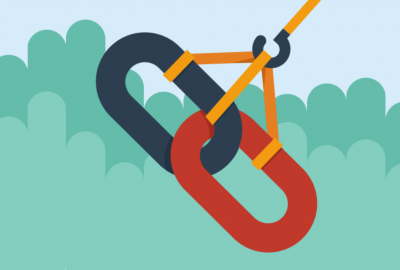 link chains linking vector icon