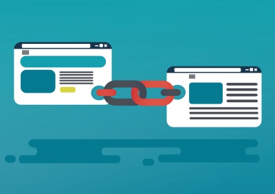 seo vector illustration of link building