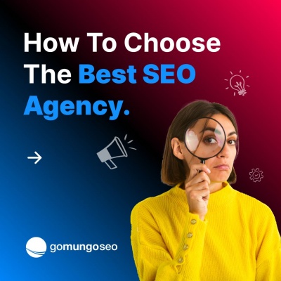 how to choose the best seo agency woman with magnifying glass